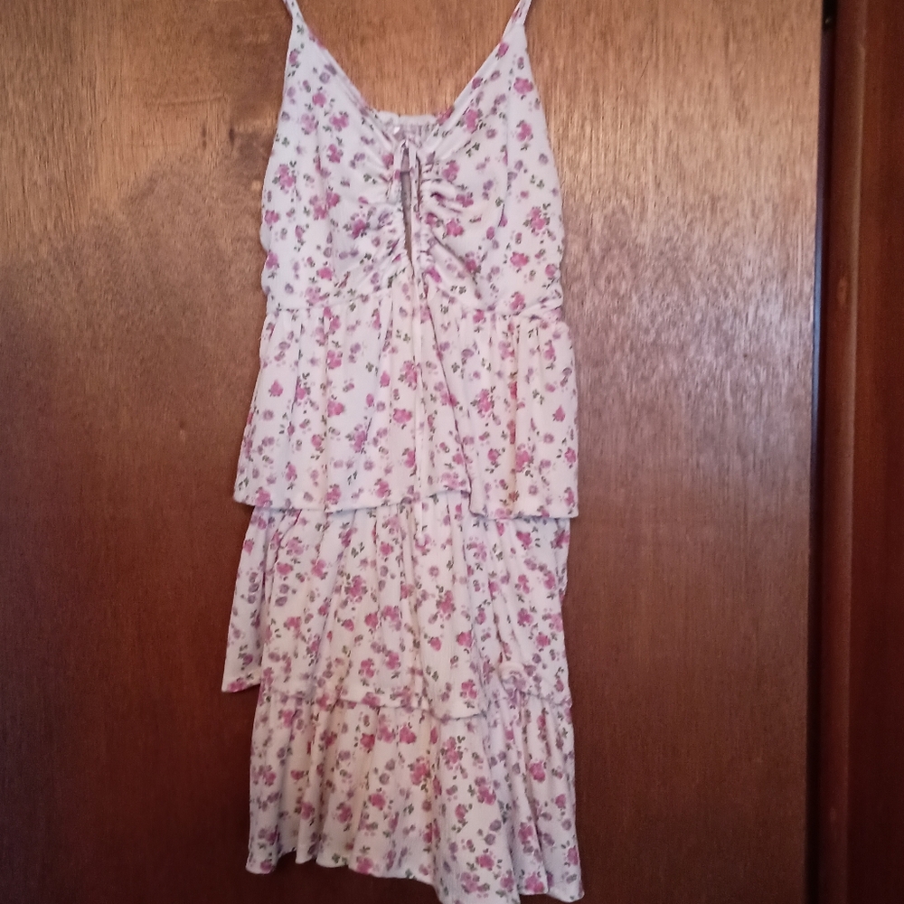 Juniors No Boundaries  Floral Tiered Dress Size Small 3-5